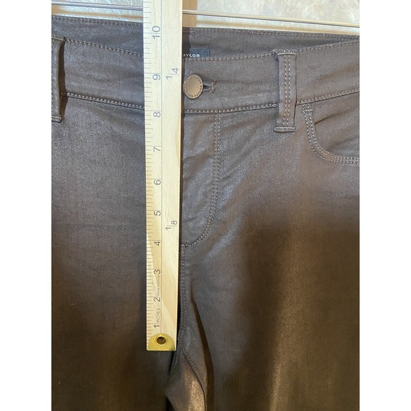 Ann Taylor Pants Women's 10 Brown Modern Slim Mid Rise Stretch - Picture 6 of 7
